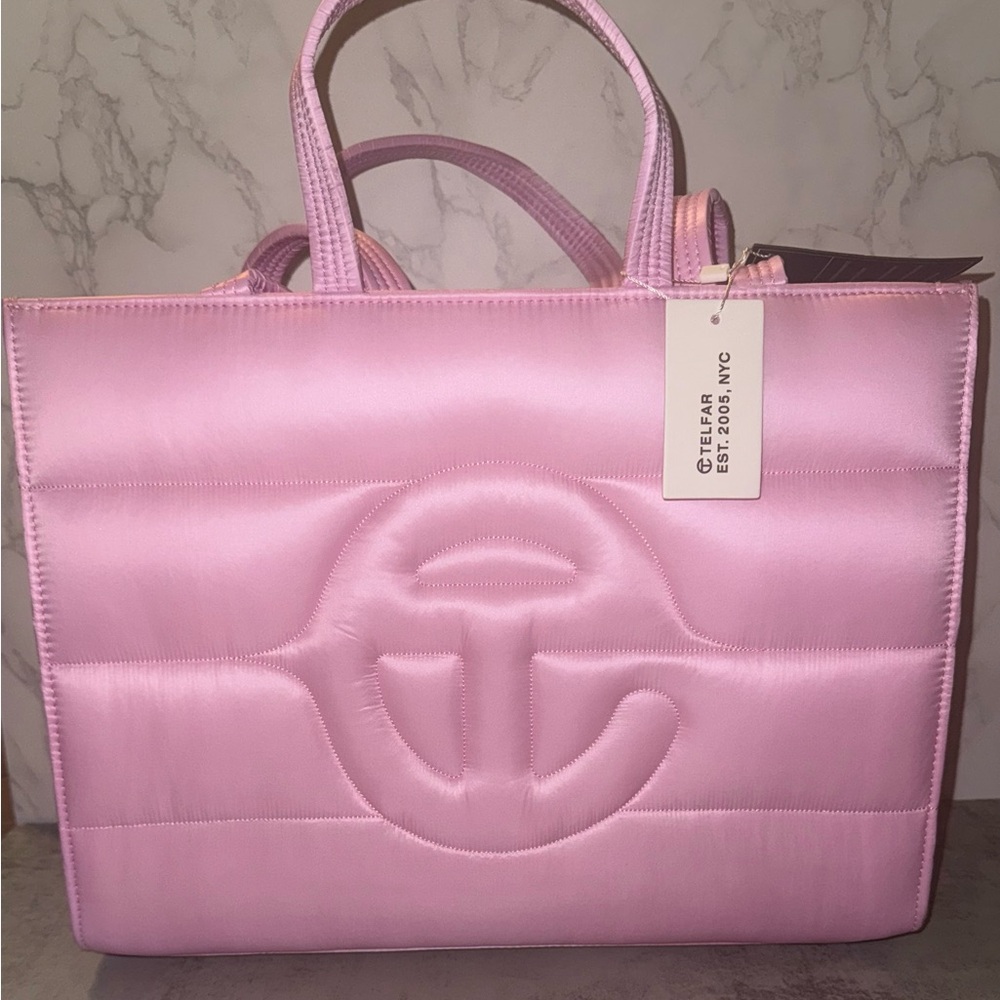 Telfar Medium Bubblegum Pink Puffer Tote
